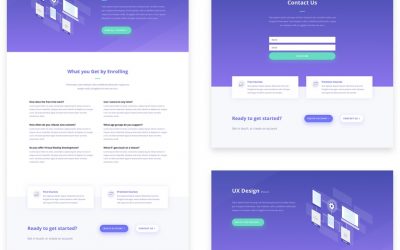 Courses layout pack (9 pages)